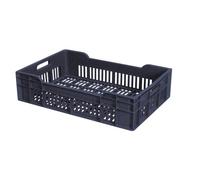 Caisse gerbable - 600x400mm - 25 litres - gris GILAC