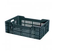 Caisse gerbable - 600x400mm - 40 litres - gris GILAC