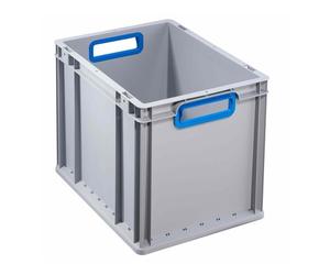 Caisse Gerbable Europe 432 EuroBox gris bleu Allit