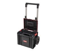 Caisse Mobile sur Roulettes - Qbrick System - PRO Cart 2.0 Plus - Empilable - IP54 - Poignée Télescopique