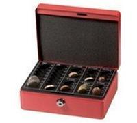 Caisse monnayeur n°2 rouge avec 2 compartiments à billet Rouge G