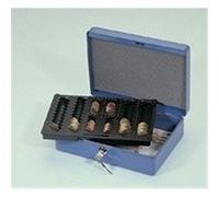 Caisse monnayeur n°3 bleu avec 2 compartiments à billets Bleu G