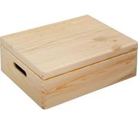 Caisse multi-usages Kesper, couvercle rabattable, pin FSC, 69501