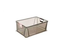 Caisse Plastique Translucide Empilable 45 litres - Gris