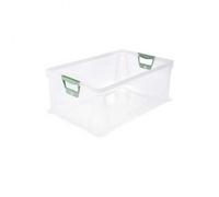 Caisse Plastique Translucide Empilable 45 litres - Naturel