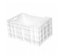 Caisse pleine 600 x 400 x 300 mm 60 L - blanc