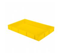 Caisse pleine 600 x 400 x 76 mm 14 L - jaune