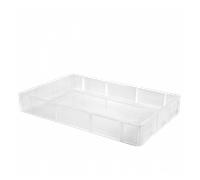 Caisse pleine 600 x 400 x 90 mm 15 L - translucide