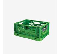 Caisse Pliable Empilable 400 x 300 x 120 mm Vert - Gilac