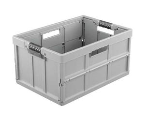 Caisse Pliante Pleine Solide 45 litres - Gris