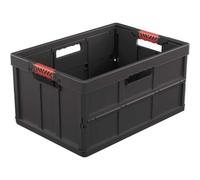Caisse Pliante Pleine Solide 45 litres - Noir