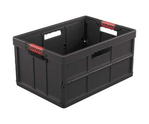 Caisse Pliante Pleine Solide 45 litres - Noir