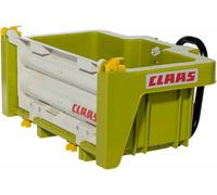 Rolly Toys 408924 RollyBox Claas Sac de transport pour tracteur à pédale (enfants de 3 à 10 ans, bac basculant, hayon amovible), Vert Clair