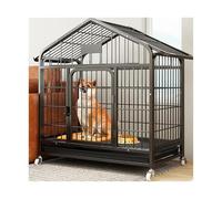 Caisse pour Chien Cage for Chien à Tube carré, Niche for Domestique, for audacieuse(Grand)