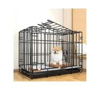 Caisse pour Chien Cage for Chien Noire, Niche d'intérieur Pliable for Petit, Plusieurs modèles Disponibles(Moyen)