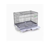Caisse pour Chien Cage Grand Espace Grande for Chien for Chat Petit Maison Intérieure avec Toilettes(Grigio)