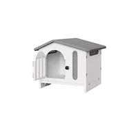 Caisse pour Chien Niche for Chien Four Seasons Universal Dog House Cage Household Villa Pet (avec Porte)(Grigio)
