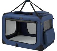 Caisse pour chien pliable Feandrea, caisse de transport pour chien, XXXL, sac pour chien, tissu Oxford, tissu filet, respirant, portable, cadre métallique, avec poignées,