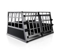 Caisse pour chien voiture métal Noir L-X