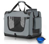 Caisse pour chien voiture pliable Lassie Gris foncé L