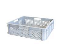 Caisse renforcée ajourée avec poignées empilable 11L - 400 x 350 x 110 gris