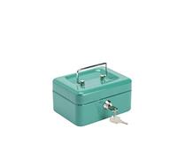 Caisse verrouillable Burg-Wächter avec insert pour clé et monnaie, petite, en tôle d'acier, Money 5015, vert turquoise