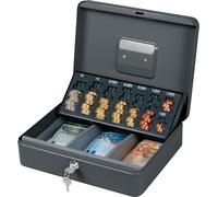 Caissette à monnaie 300 x 240 x 90 mm Trieur de pièces Caisse Eurobox+ clé