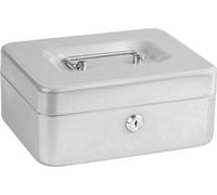 Caissette a monnaie - BURG WACHTER - Money 5020 Light Grey - Ouverture a clé, acier gris clair