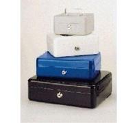 MAUL caisse monnaie en acier 25x18x9cm | Caisse verrouillable | Coffre cash | Insert à monnaie amovible | Caisse avec 2 clés | Idéal comme monnayeur, tirelire, tiroir caisse | Blanc