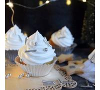 Caissette de cuisson Cupcakes Argent x48 ScrapCooking