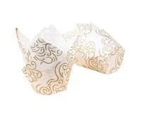 Caissette Muffins Papier Doublure de Cupcake, 200 pièces, tasse de cuisson for fête de mariage, caissettes, tulipe, Muffin, tasse en papier, emballage de gâteau résistant à l'huile(Color10)