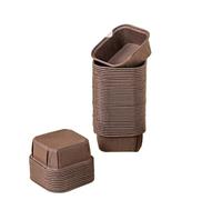 Caissette Muffins Papier Doublure de Cupcake au café, 100 pièces, tasse de cuisson, Muffin carré, gobelets en papier, emballage, décoration de gâteau de mariage(Coffee)