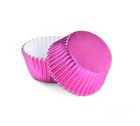 Caissette Muffins Papier Gobelets en aluminium épais, doublures de Cupcake, Mini moules à muffins for la cuisson, 200 pièces(Rose red)