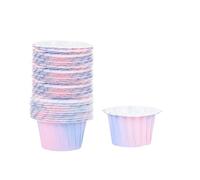 Caissette Muffins Papier Gobelets en papier for Cupcake sirène, doublures de dégradées, moule à gâteau sur le thème la, tasse cuisson, décor for fête d'anniversaire, 50 pièces(Color2)