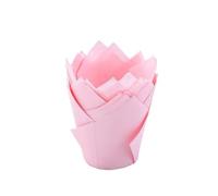 Caissette Muffins Papier Gobelets en papier for Cupcakes tulipes, 100 pièces, doublure de résistante à l'huile, boîte muffins cuisson, outils décoration gâteaux, étuis(Color5)