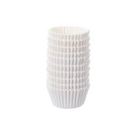 Caissette Muffins Papier Mini doublure de gâteau en papier chocolat coloré, 1000 pièces, boîte à muffins de cuisson, étui à tasses, plateau de fête, moule à gâteau, outils de décoration(White,S)
