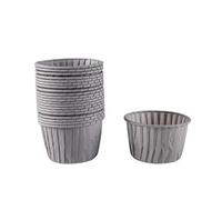 Caissette Muffins Papier Tasse en papier for Cupcakes dorés, 100 pièces, doublure de Cupcake résistante à l'huile, plateau tasse cuisson, étui d'emballage for for fête mariage(Dark gray)