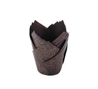 Caissettes à gâteaux, Caissettes en papier for cupcakes, 100 pièces, tulipe multicolore, résistante à l'huile(Color11)