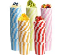 Caissettes à muffins en papier, caissettes à cupcakes multicolores, mini moules en papier solides pour la cuisson des gâteaux (160 pièces/5,4 x 6 x 6,9 cm)