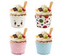 Caissettes Cupcake, 200 Caissette Muffins Papier, Papier Cuisson, Moule Muffins Papier, Deco Gateau Anniversaire（Ballons d'Amour à Pois），caissettes muffins，caissette cupcake