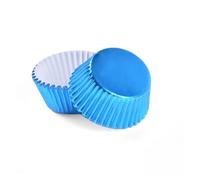 Caissettes Cupcake Gobelets en aluminium épais, doublures de Cupcake, Mini moules à muffins for la cuisson, 200 pièces(Blue)