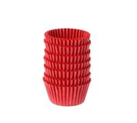 Caissettes Cupcake Mini doublure de gâteau en papier chocolat coloré, 1000 pièces, boîte à muffins cuisson, étui tasses, plateau fête, moule, outils décoration(Red,M)