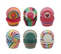 Caissettes Cupcakes Papier 600 Pièces 6 Styles 3,2 x 5 x 6,8cm pour Soirée de Mariage Cuisine Baking Dessert
