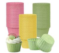 Caissettes en Papier pour Muffins, Lot de 150 Moules à Muffin ou Cupcake, Tasses de Cuisson, Moules à Muffin en Papier d'Aluminum, Caissettes en Papier pour Mariage, Anniversaire, Fête