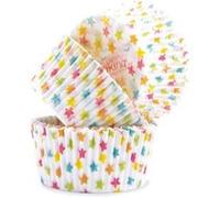 Caissettes pour cupcakes Etoiles Multicolore G