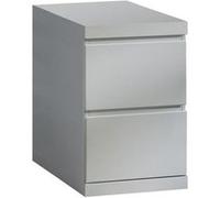 Caisson 2 tiroirs bois laqué blanc Lara Blanc G