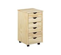 Caisson 6 Tiroirs Bois Massif Naturel - OLIVER -
