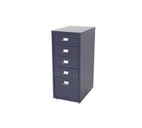 Caisson à roulettes Boston T851 69x28x44cm 5 tiroirs gris foncé Gris G