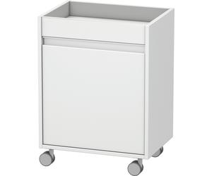 Caisson à roulettes Duravit Ketho, 500x670x360 mm, 1 porte, charnières à droite, KT2530R1818, Couleur: Décor blanc mat