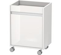 Caisson à roulettes Duravit Ketho, 500x670x360 mm, 1 porte, charnières à droite, KT2530R2222, Couleur: Décor blanc brillant